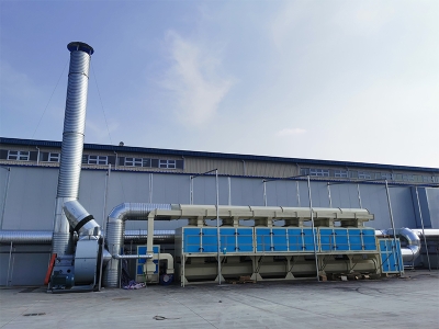 催化燃烧设备工程安装完毕